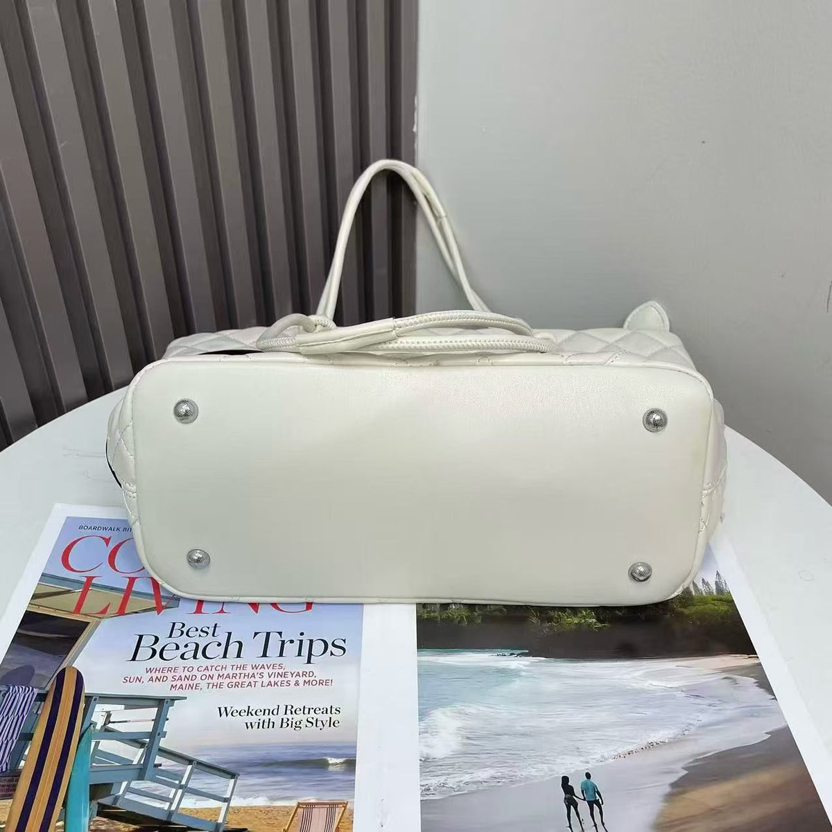 Elegant Leather Shopper Tote
