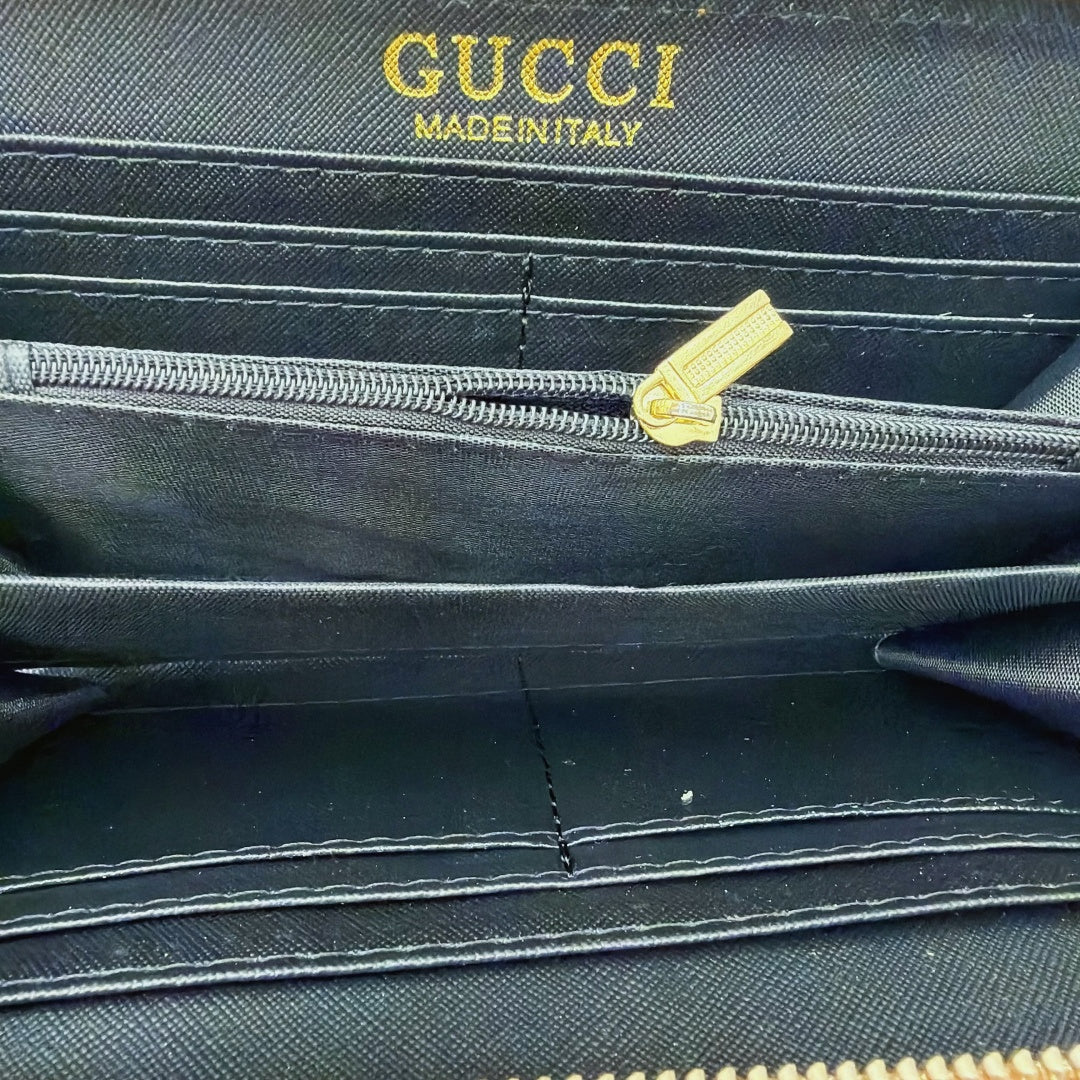 Leather Long Zip Wallet