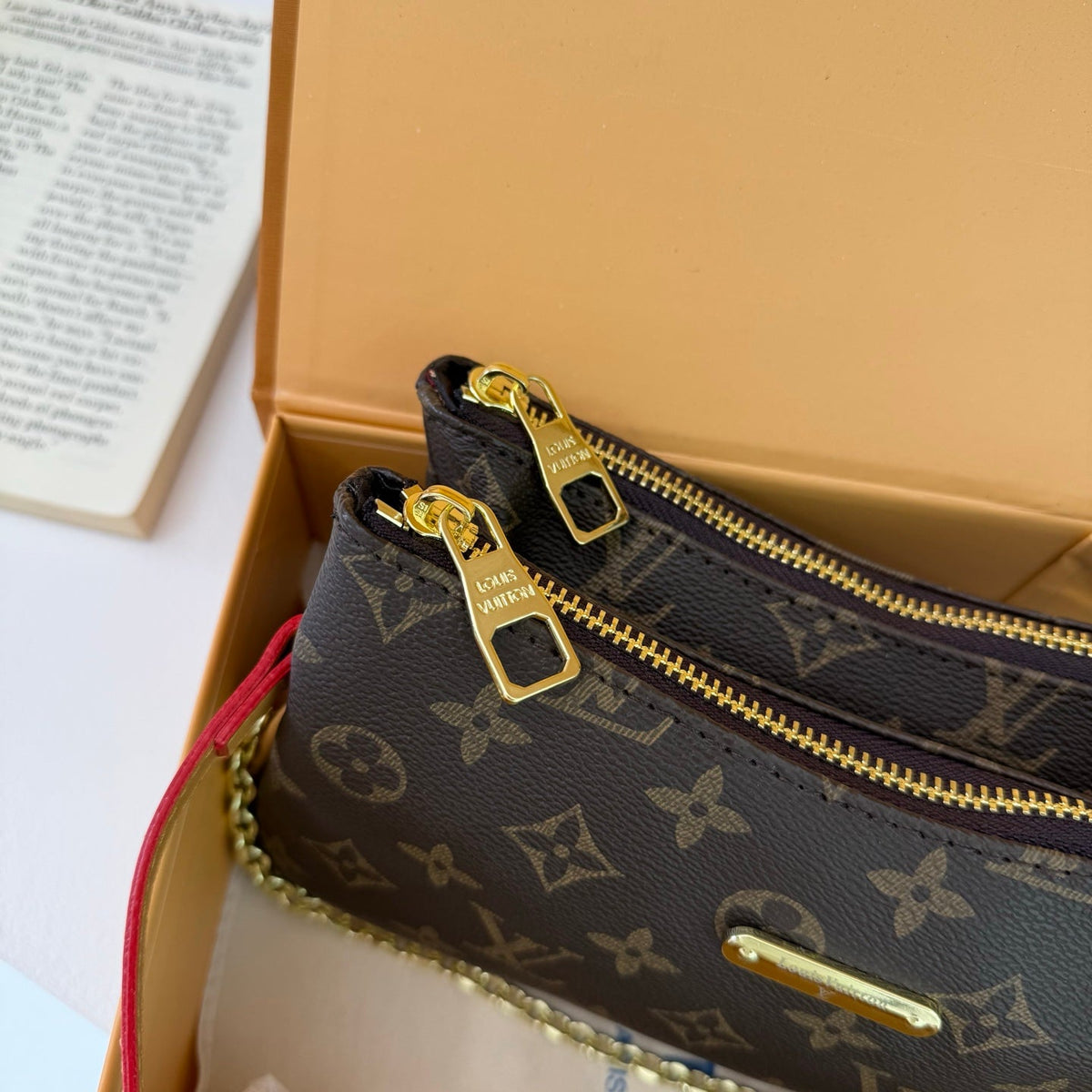 Brown Chain Shoulder Bag