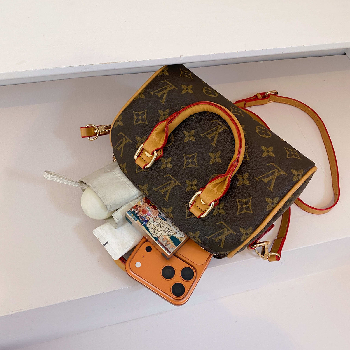 Leather Crossbody Handbag